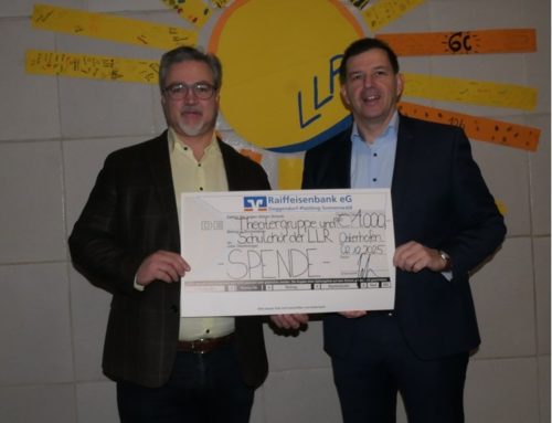 Großzügige Spende für das LLR-Musical